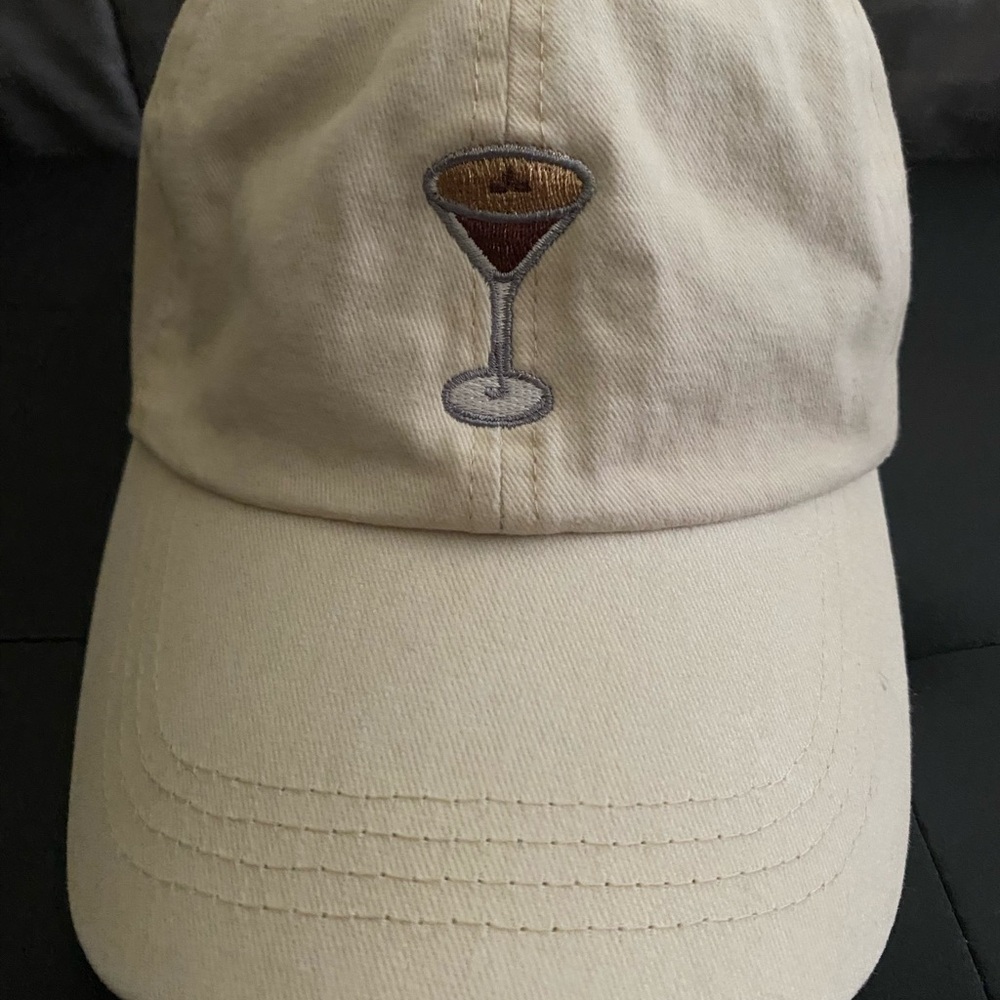 David and Young Cream Cap with Embroidered Design